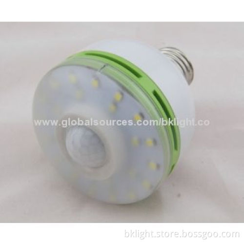 Sound/PIR Human Sensor LED Bulb with 110/220V AC Working Voltage